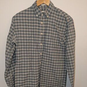 Men's Frank & Oak Green Checkered Button-Up